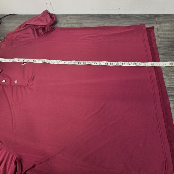 Peter Millar Summer Comfort Polo Shirt Mens XL Red Short Sleeve‎ Lightweight - Picture 6 of 15